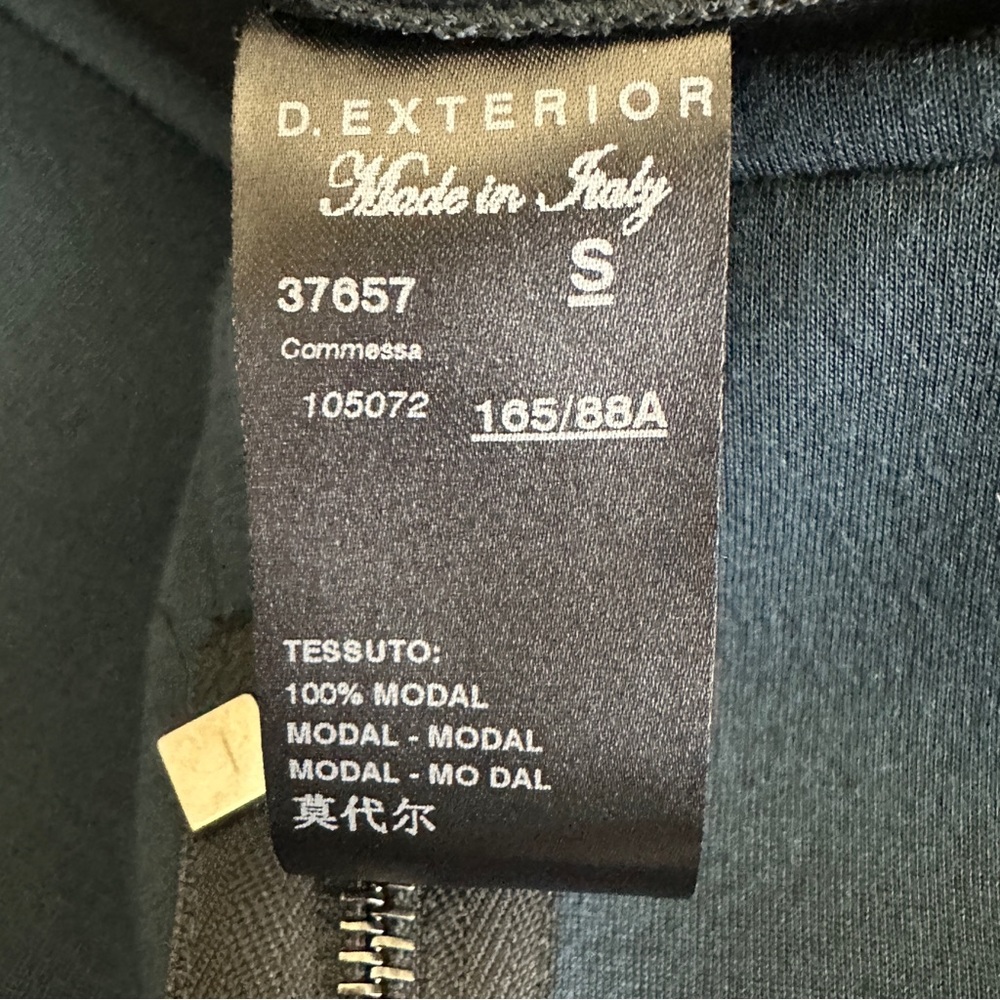 D.Exterior Colorblock Sheath Dress Womens S Teal Sleeveless Career Made in Italy - Picture 5 of 5
